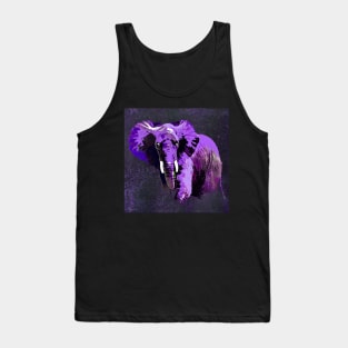 ELEPHANT PURPLE VIOLET SPARKLE Tank Top